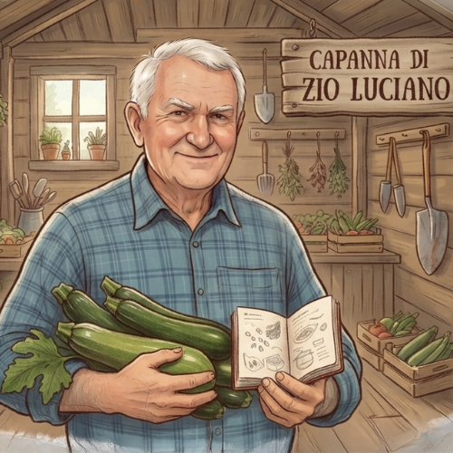 Zio Luciano, il guardiano dell'orto